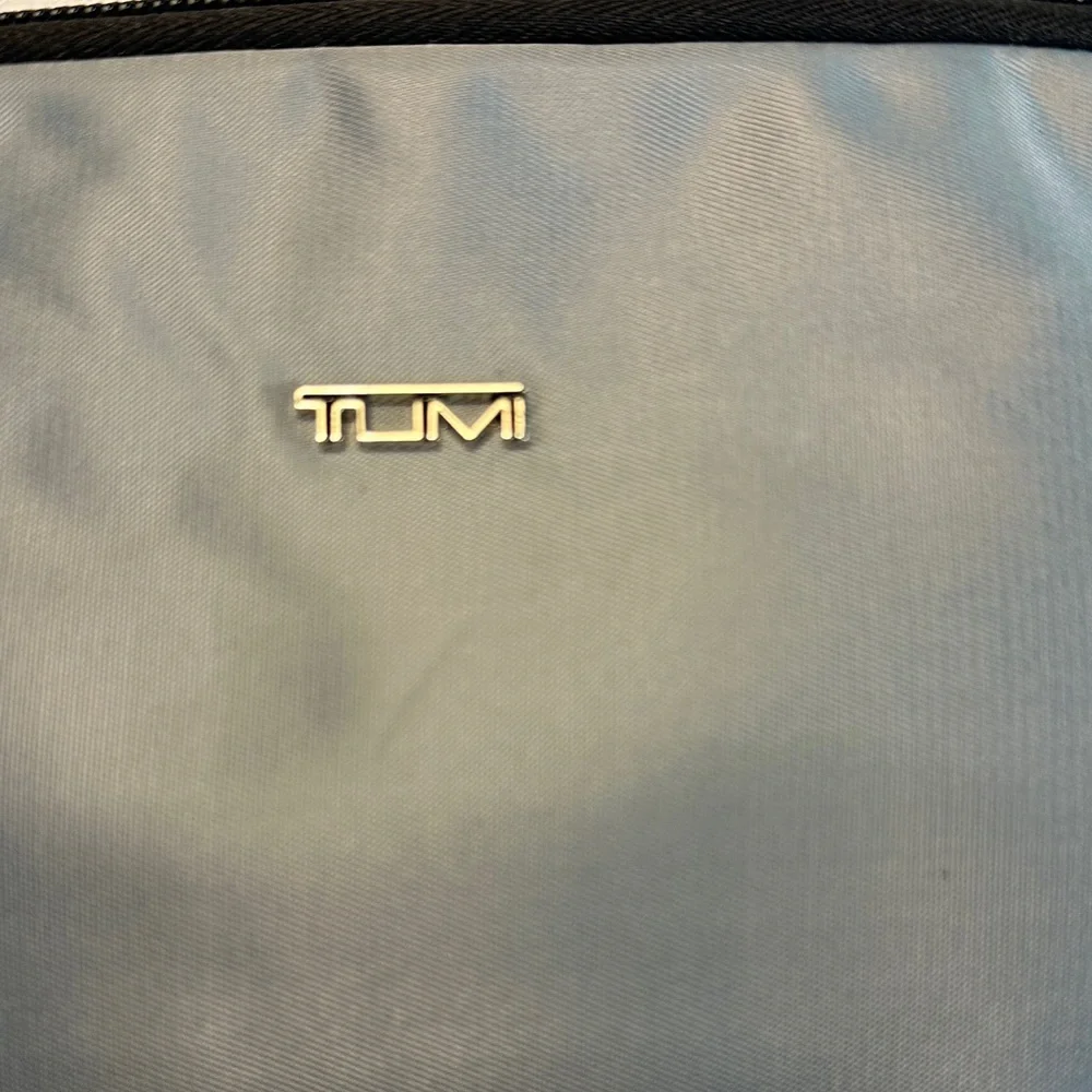 Tumi Gray Zip-Top Toiletry Pouch